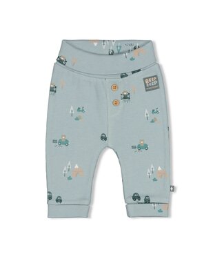 Feetje 52202593 Broek rib AOP - Beep Beep Mint