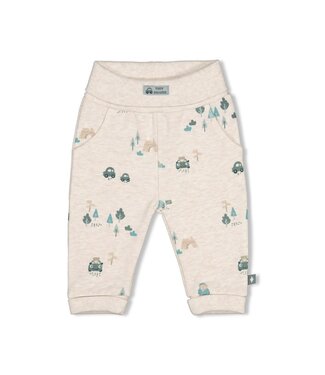 Feetje 52202595 Broek AOP - Beep Beep Offwhite melange