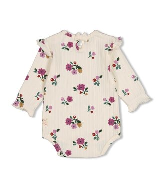 Feetje 50200272 Romper rib AOP - Afternoon Tea Creme
