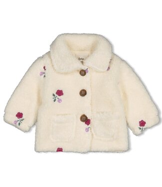 Feetje 51300568 Teddy jasje met borduursels - Afternoon Tea Creme