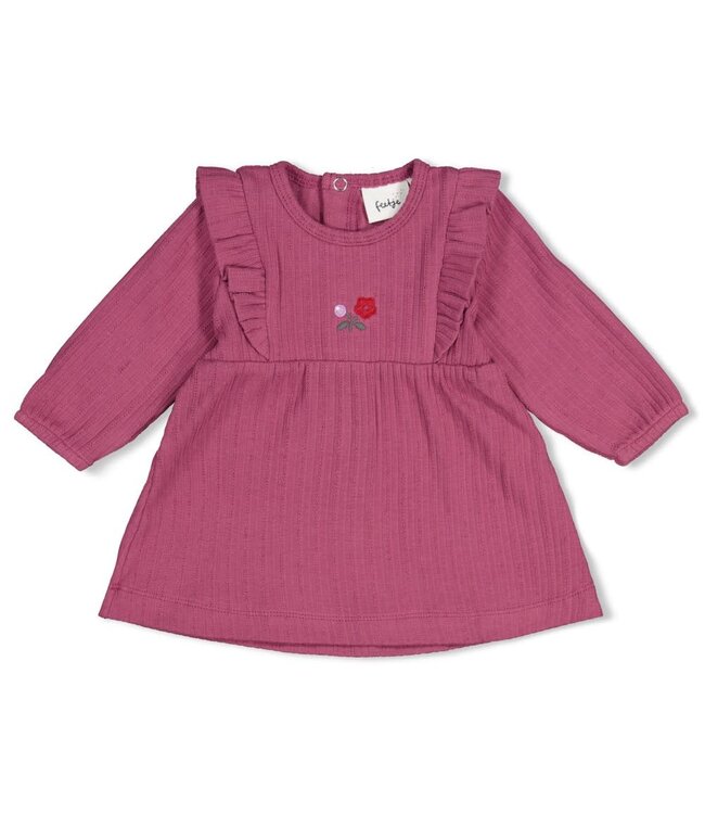 Feetje 51400595 Jurk rib - Afternoon Tea Berry