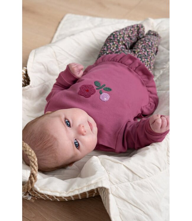 Feetje 51602826 Sweater ruches relaxed fit - Afternoon Tea Berry