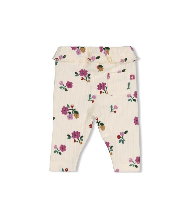 Feetje 52202590 Legging rib AOP - Afternoon Tea Creme