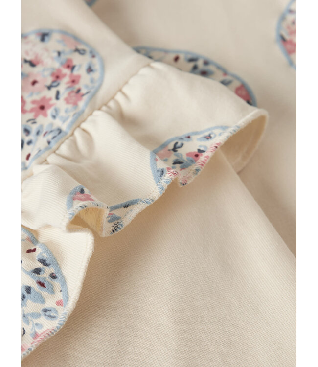 Name it mini NMFKIWILE LS NREG SWEAT Antique White 13258102