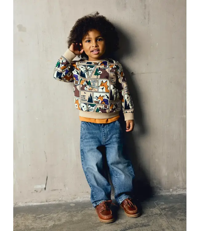 Name it mini NMMOSWALDY LS NREG SWEAT SESAME 13260177