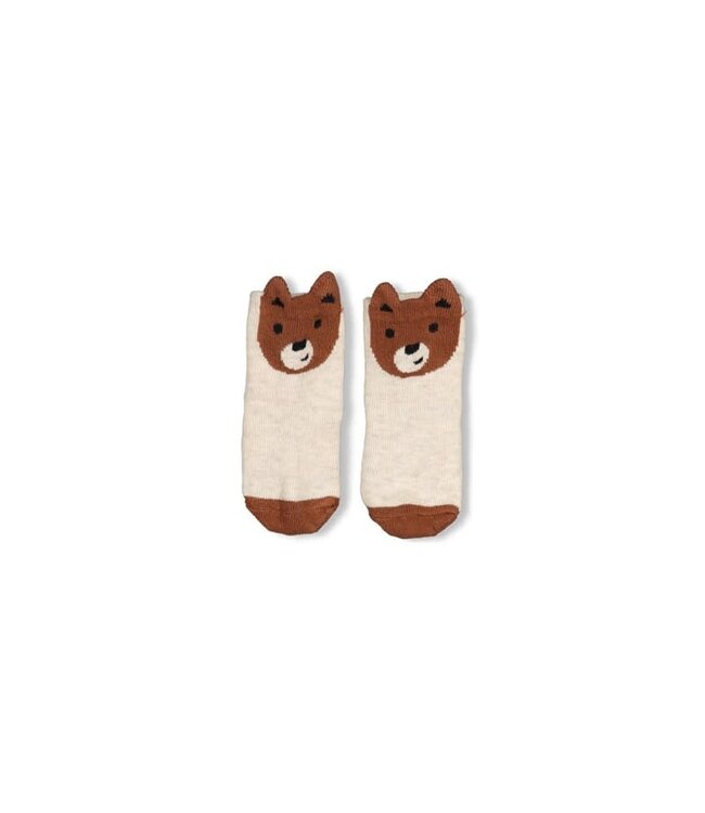 Feetje 50400394 Sokken - De winter denims taupe melange