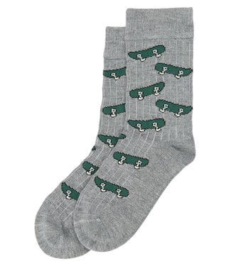 Minipop Bamboo Sokeen Grijs skater groen