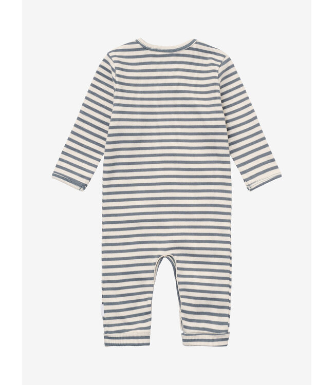 Noppies Playsuit LS stripe 1610015 - 7842 - Stormy Weather