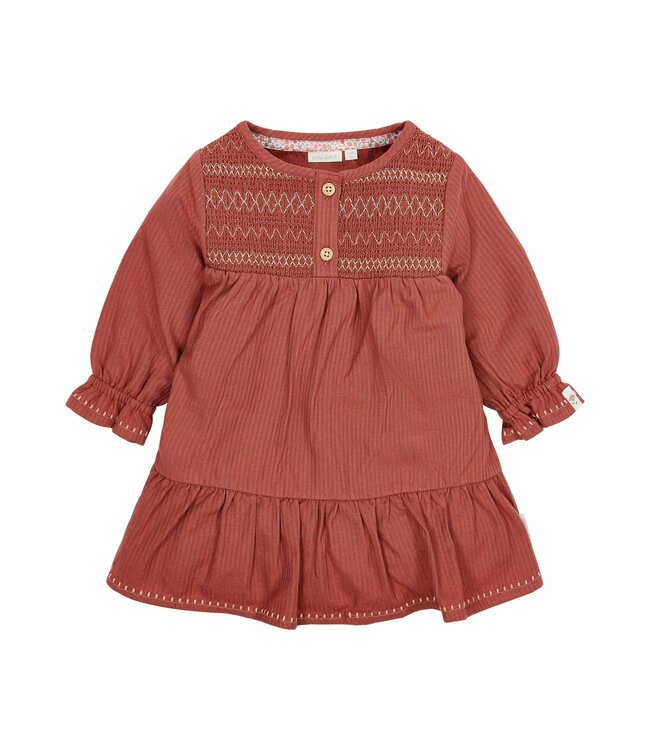 Little Dutch CL2609500 Jurkje lange mouw Deep Berry
