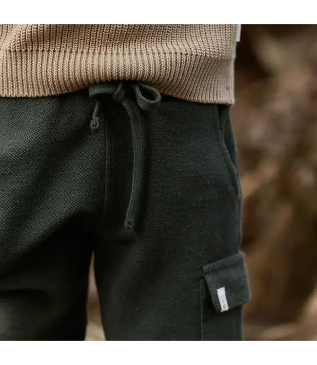 Little Dutch CL2609311 Safari Friends  Cargo Broek Groen Sweatstof
