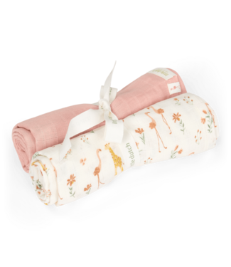 Little Dutch Hydrofiele Doek Small 70x70cm TE51856047 - Blooming Safari - 2 Stuks