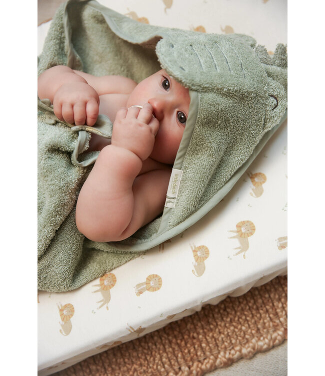 Little Dutch TE50616047 Badcape -75x75cm - Crocodile