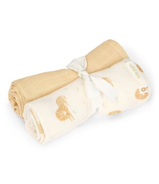 Little Dutch Hydrofiele Doek Small 70x70cm TE51826047 - Safari Leo - 2 Stuks