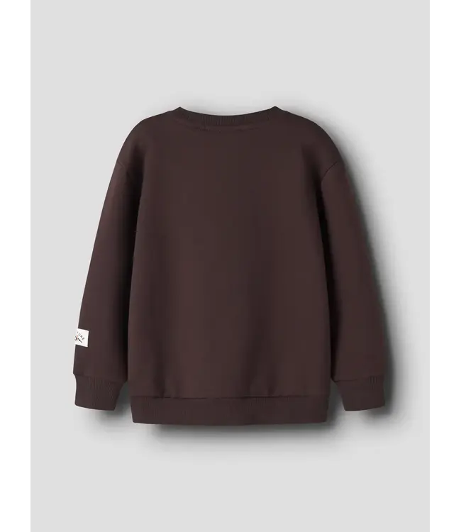 Name it mini NMMOMID LS NREG SWEAT BRU 13260175 Chocolate Plum