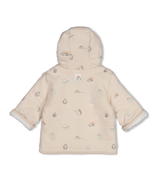 Feetje 51800365 Omkeerbaar teddy jasje met capuchon - Penguin Cuddles