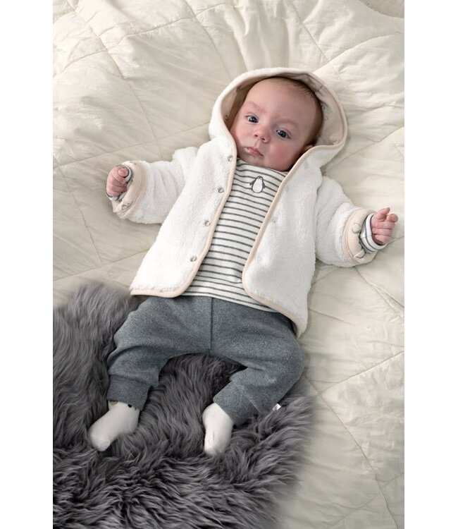 Feetje 51800365 Omkeerbaar teddy jasje met capuchon - Penguin Cuddles