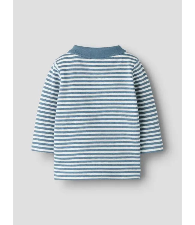 Name it baby NBMOLAI LS POLO TOP 13260247 Blue Mirage