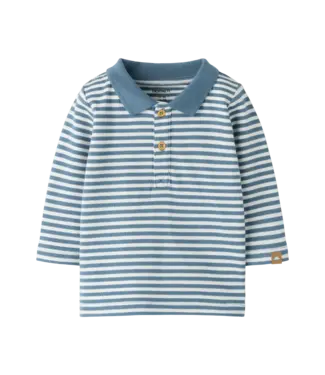 Name it baby NBMOLAI LS POLO TOP 13260247 Blue Mirage