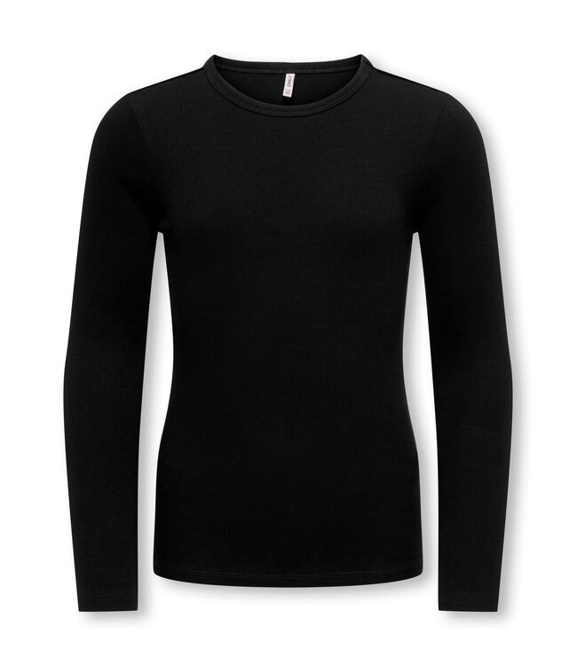 ONLY 15367892 KOGLUCKY L/S O NECK TOP JRS NOOS GRL Black