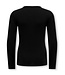 ONLY 15367892 KOGLUCKY L/S O NECK TOP JRS NOOS GRL Black