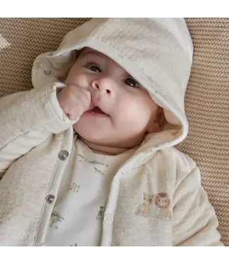 Little Dutch Safari Friends  Omkeerbaar Vest Beige met Capuchon