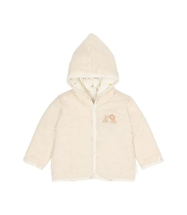 Little Dutch Safari Friends  Omkeerbaar Vest Beige met Capuchon