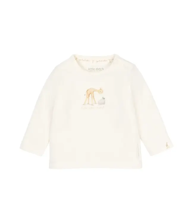Little Dutch Safari Friends Shirt lange mouwen Crème
