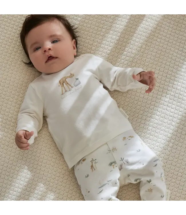 Little Dutch Safari Friends Shirt lange mouwen Crème