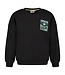 Sturdy 71600689 Sweater met backprint oversized - Fix It Antraciet