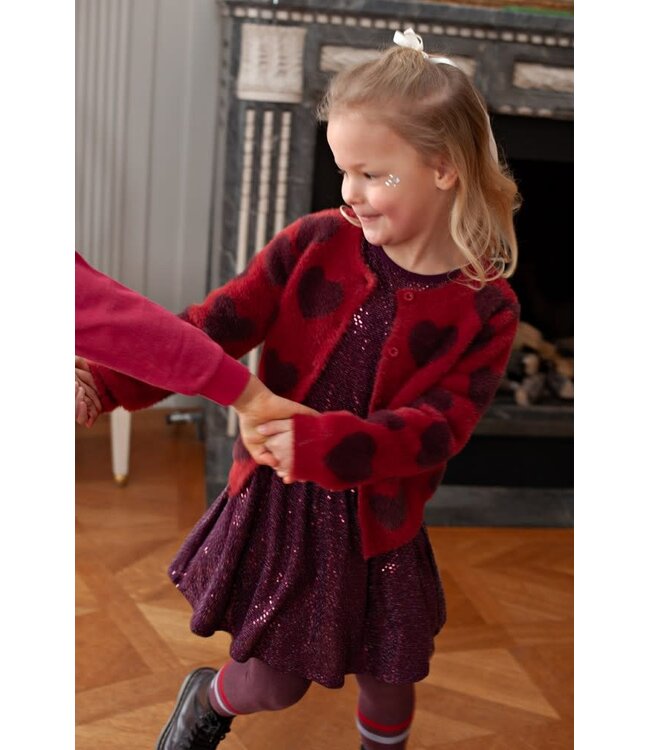 Jubel 90600337 Pailetten rok - Daily Princess Bordeaux