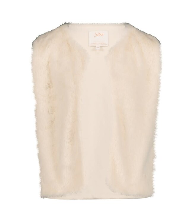 Jubel 91200024 Fake fur gilet - Daily Princess Offwhite