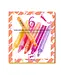 DJECO Set 6 glitter markeerstiften - Grapefruit DJ09534