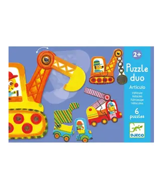 DJECO Puzzle duo voertuigen DJ08170