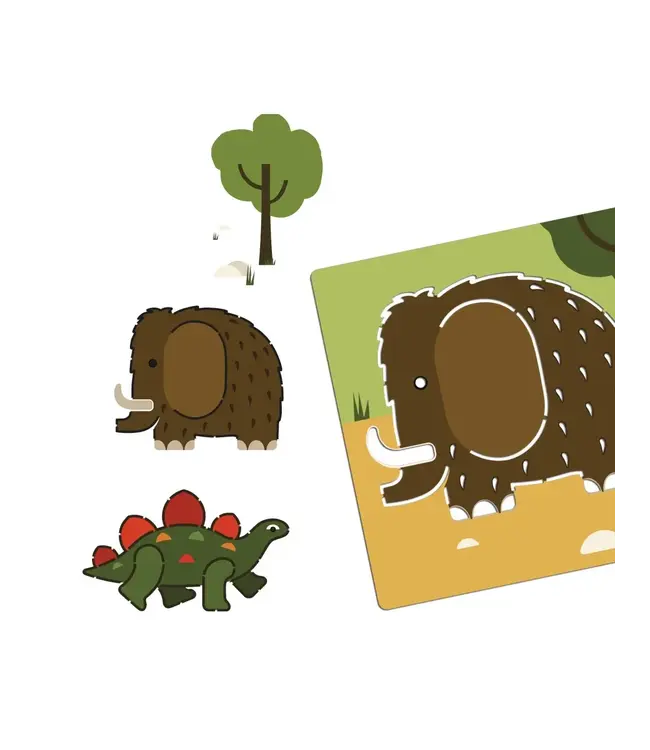 DJECO Dinosaures Sjablonen