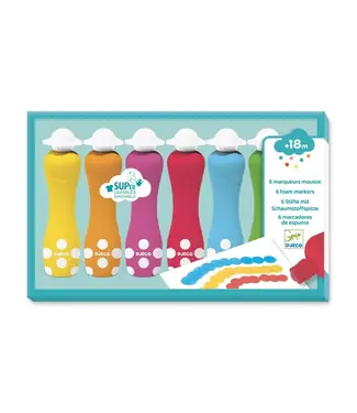 DJECO 6 schuimmarkers DJ09002