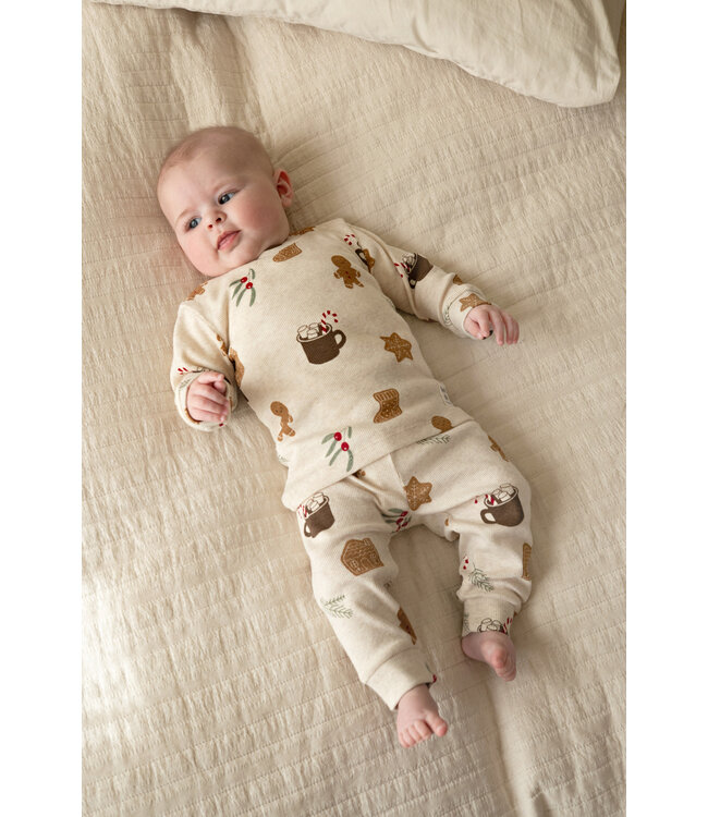 Feetje 50500098 Cosy Cookie - Premium Sleepwear  Offwhite melange