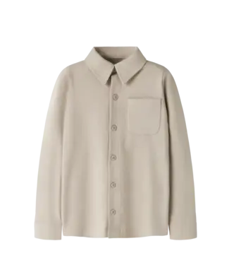 Name it mini Soepel jongensoverhemd Zandkleur