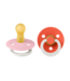 BIBS Colour 2 pack Baby Pink GLOW/Tango GLOW