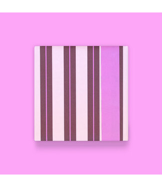 Piraten & Prinsessen Ingepakt in Stripe Chalk Beet Red - Pink cadeaupapier
