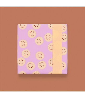 Piraten & Prinsessen Ingepakt in Smile Pink - Peach cadeaupapier