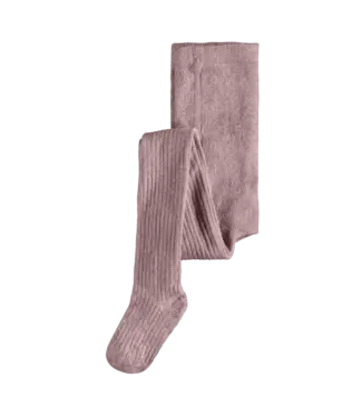 Name it mini NKFPANTYHOSE GLITTER RIB NOOS Woodrose