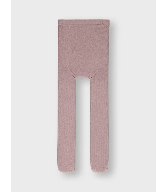 Name it mini NKFPANTYHOSE GLITTER RIB NOOS Woodrose