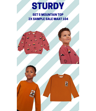 Sturdy Set 5 Sample Sale Mountain Top 2x