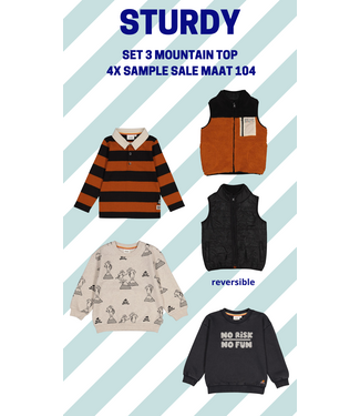 Sturdy Set 3 Sample Sale Mountain Top 3x