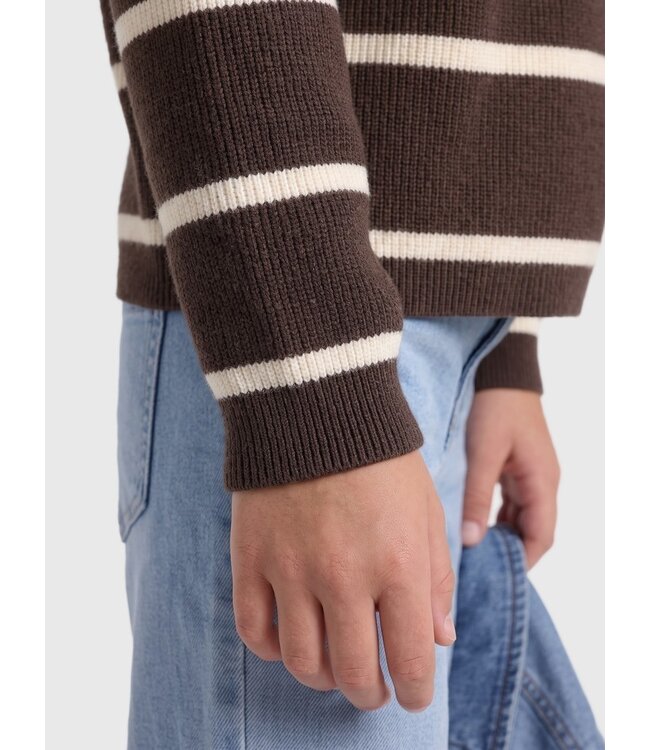 ONLY 15326339 KOGFRANCA LIFE SHORT L/S STRIPE KNT