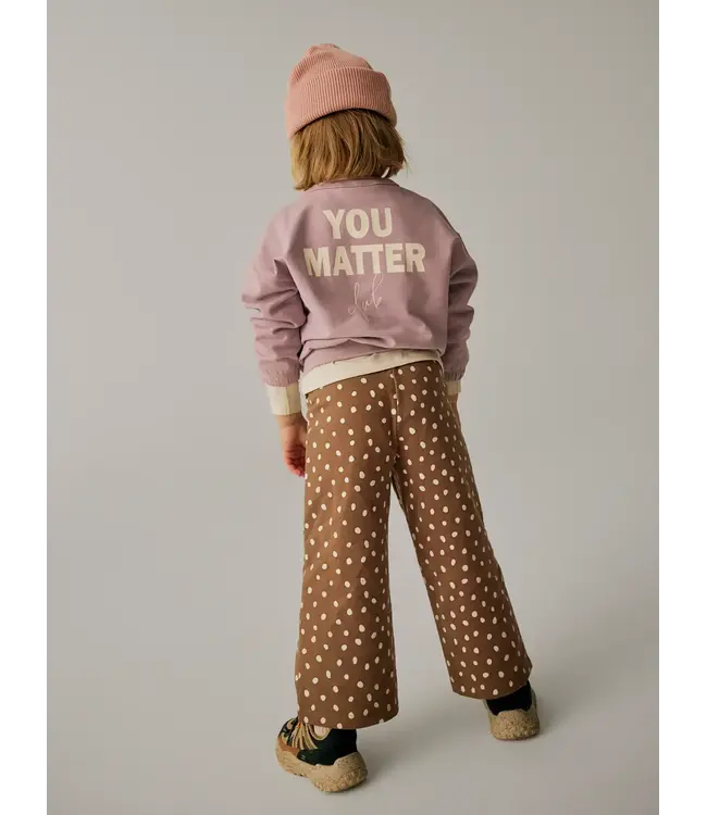 Name it mini NMFRAMMIE WIDE SWEAT PANT BRU  13261635 Coca Mocha