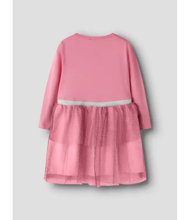 Name it mini 13258367 NMFLAHAPPI LS DRESS Flower Ginger