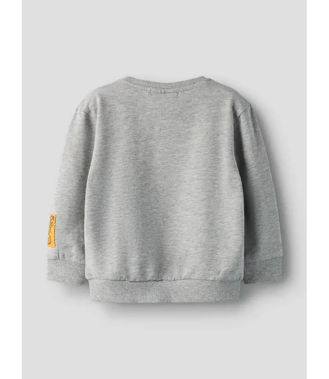 Name it mini 13258100 NMMJORGE TONKA NREG SWEAT UNB CPLG Grey Melange