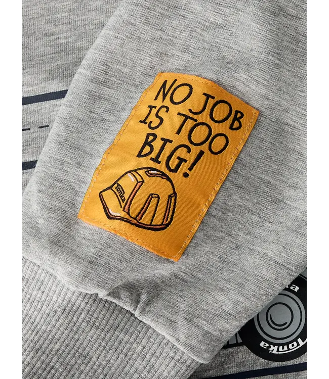 Name it mini 13258100 NMMJORGE TONKA NREG SWEAT UNB CPLG Grey Melange