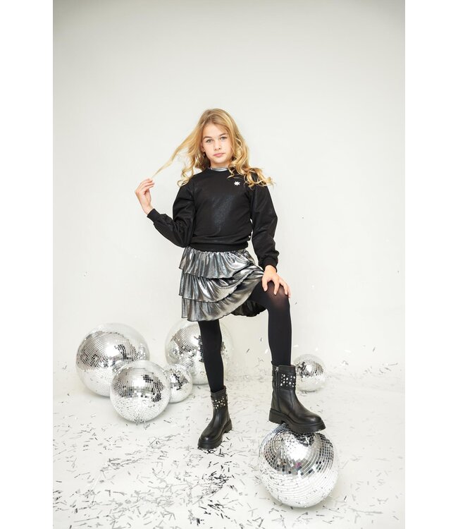 B.NOSY Y610 5755 Rachel skirt silver 003